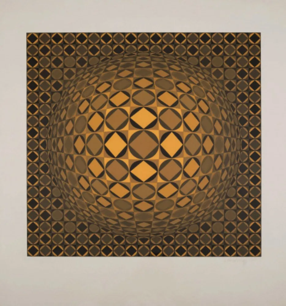 Сериграфия Vasarely - Sann (Benavides 891)