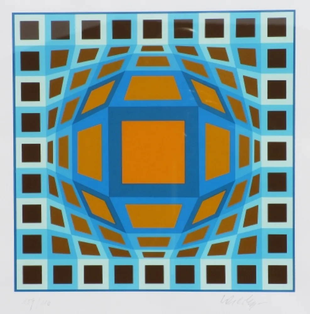 Сериграфия Vasarely - Sans titre