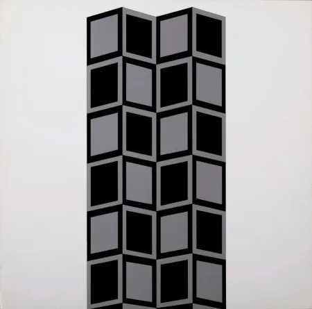 Сериграфия Vasarely - Säule HK (Detail), 1967 - Very scarce!