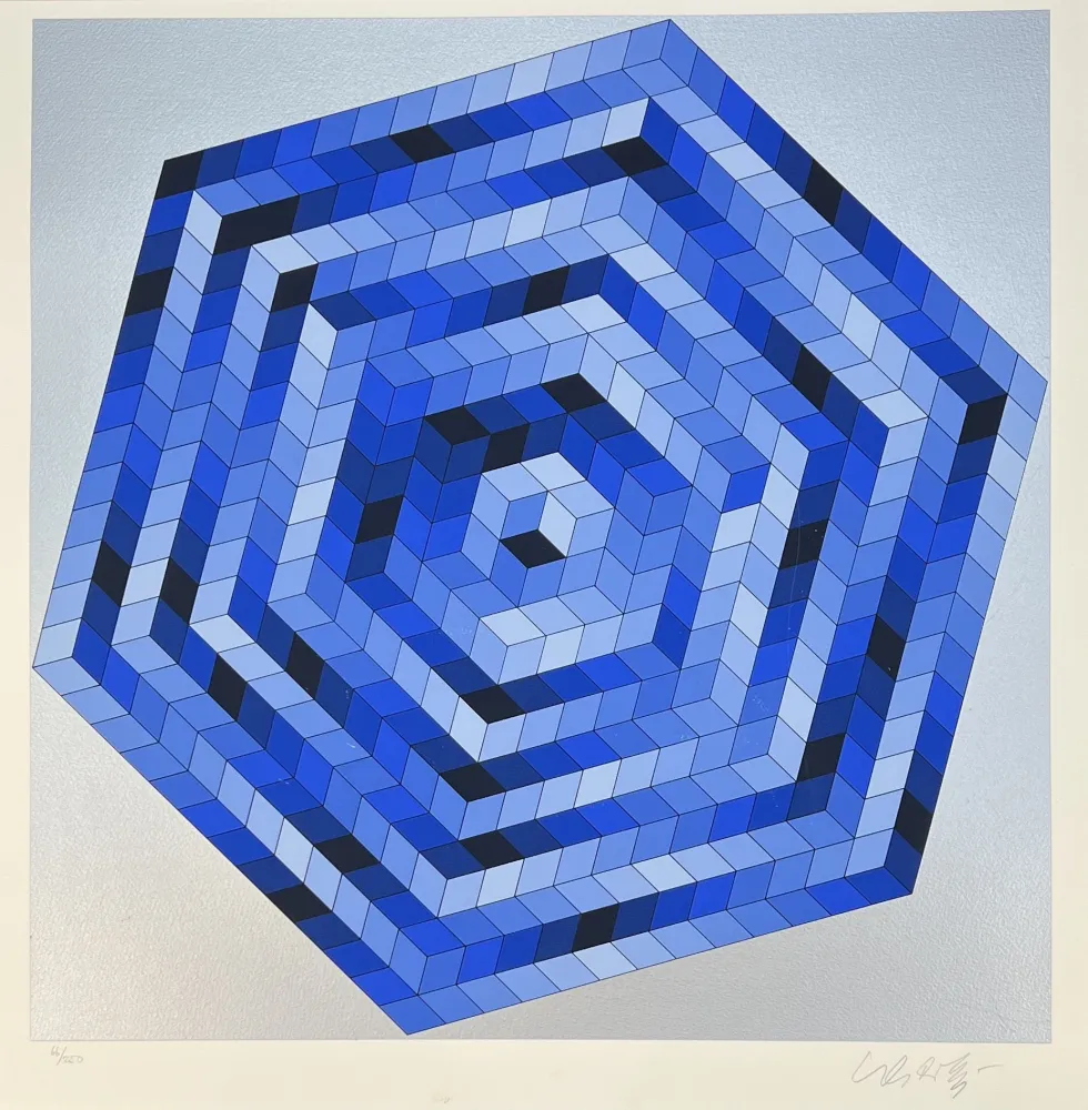 Сериграфия Vasarely - Sette