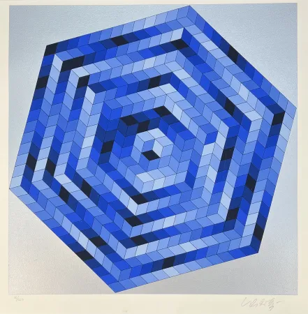 Сериграфия Vasarely - Sette