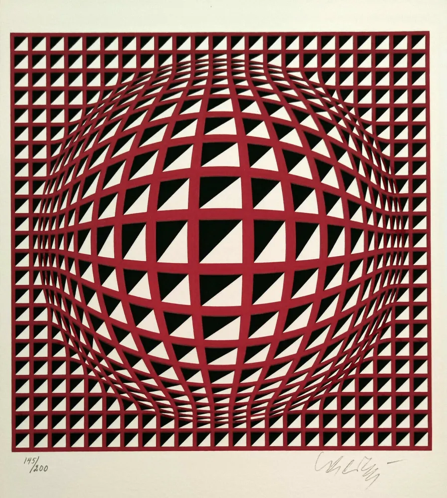 Сериграфия Vasarely - Terz liten