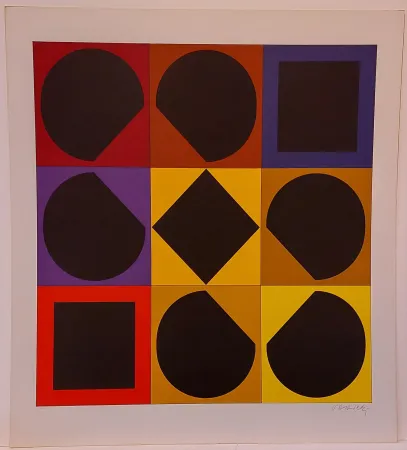 Сериграфия Vasarely - Topaze