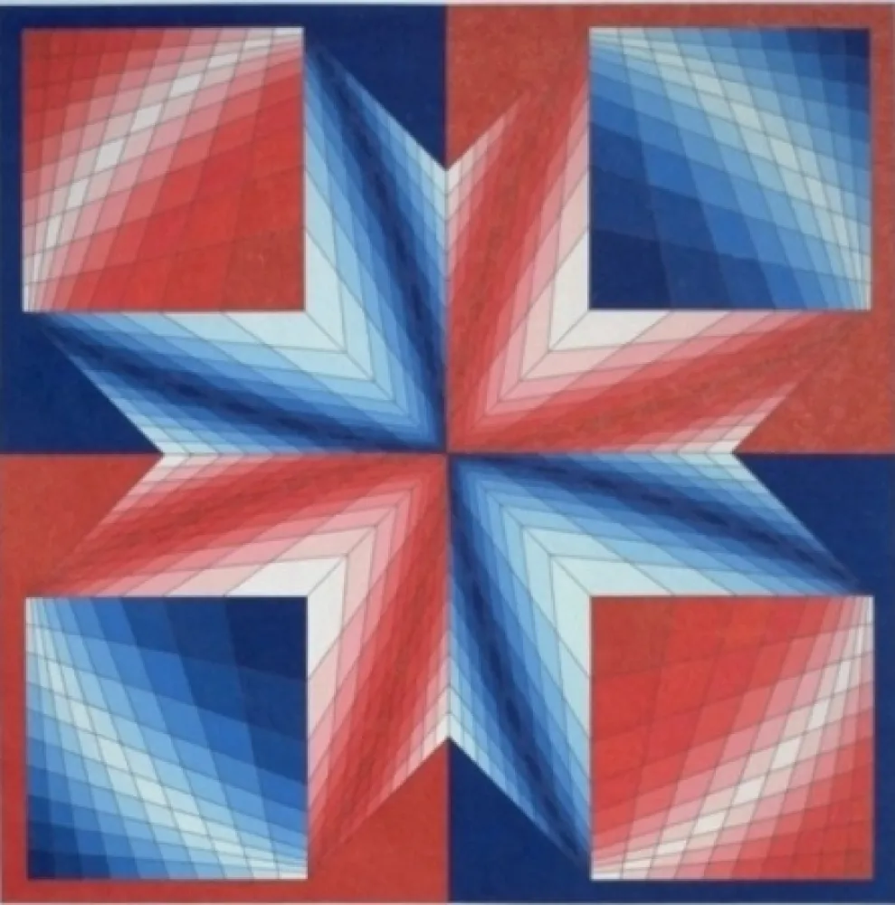 Литография Vasarely - Tsillag