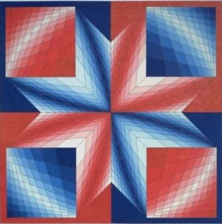 Литография Vasarely - Tsillag