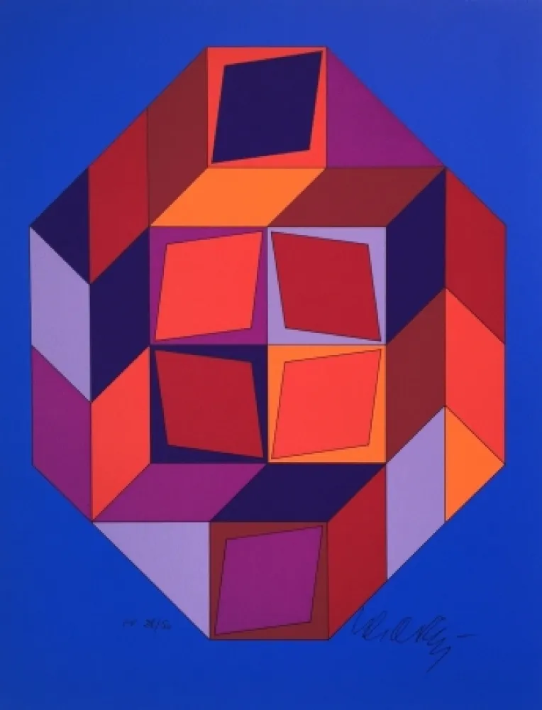 Сериграфия Vasarely - Untitled #7