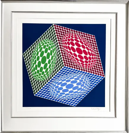 Сериграфия Vasarely - Victor Vasarely (1906–1997) - Paula - Color silkscreen on wove paper - 1989