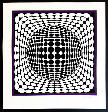 Сериграфия Vasarely - Victor Vasarely (1906–1997) - Tea-Ur NB - Color silkscreen on paper - 1984
