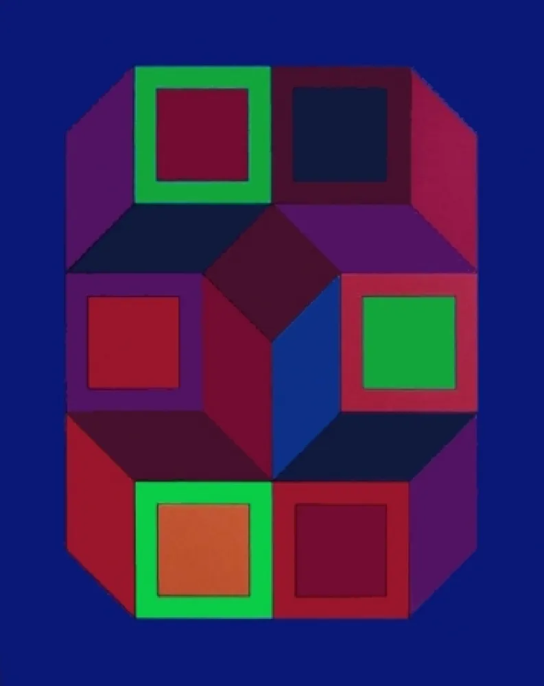 Сериграфия Vasarely - Xico
