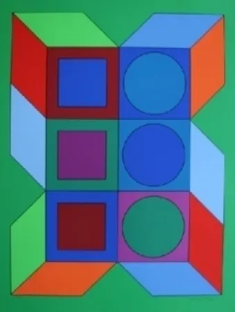 Сериграфия Vasarely - XICO 2