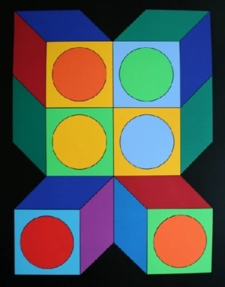 Сериграфия Vasarely - XICO 5