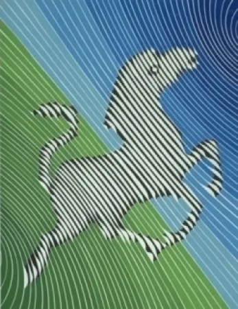 Литография Vasarely - Zèbre n°2