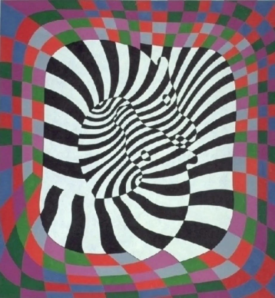 Литография Vasarely - Zèbres