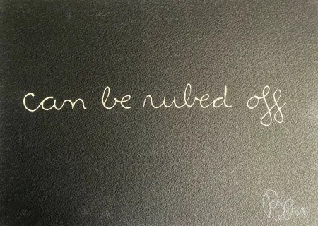 Сериграфия Vautier - Can be ruled off