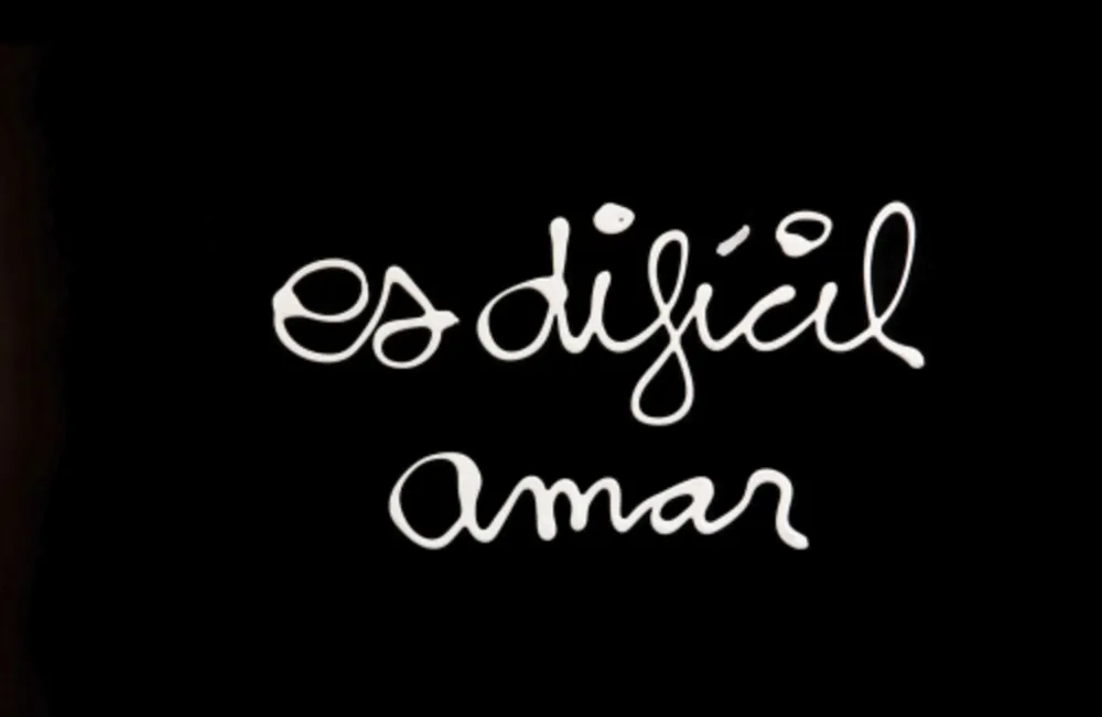 Сериграфия Vautier - Es difícil amar