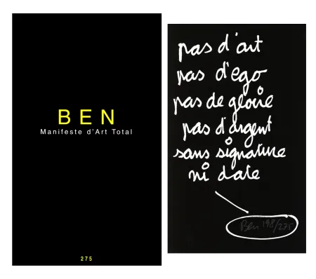 Иллюстрированная Книга Vautier - L'art en écrit