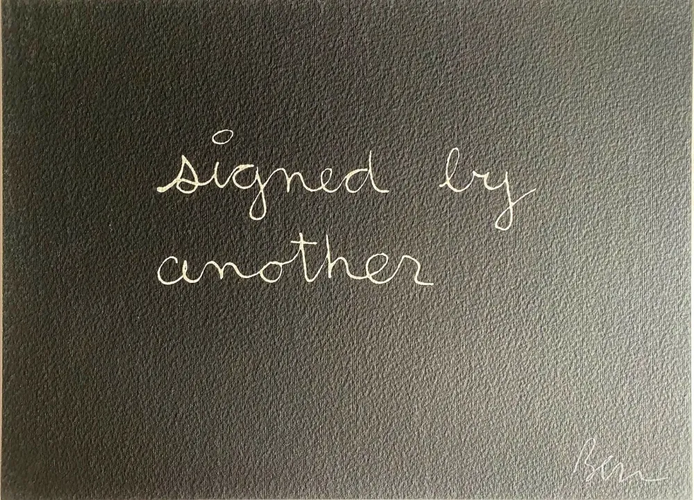 Сериграфия Vautier - Signed by another