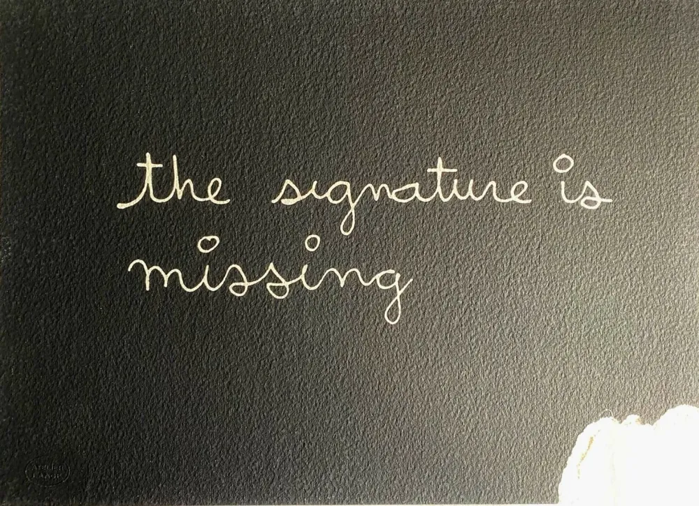 Сериграфия Vautier - The signature is missing