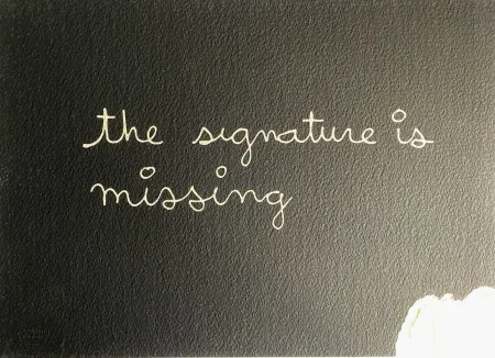 Сериграфия Vautier - The signature is missing