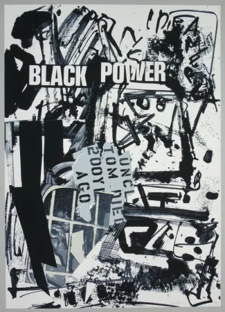 Литография Vedova - Black power