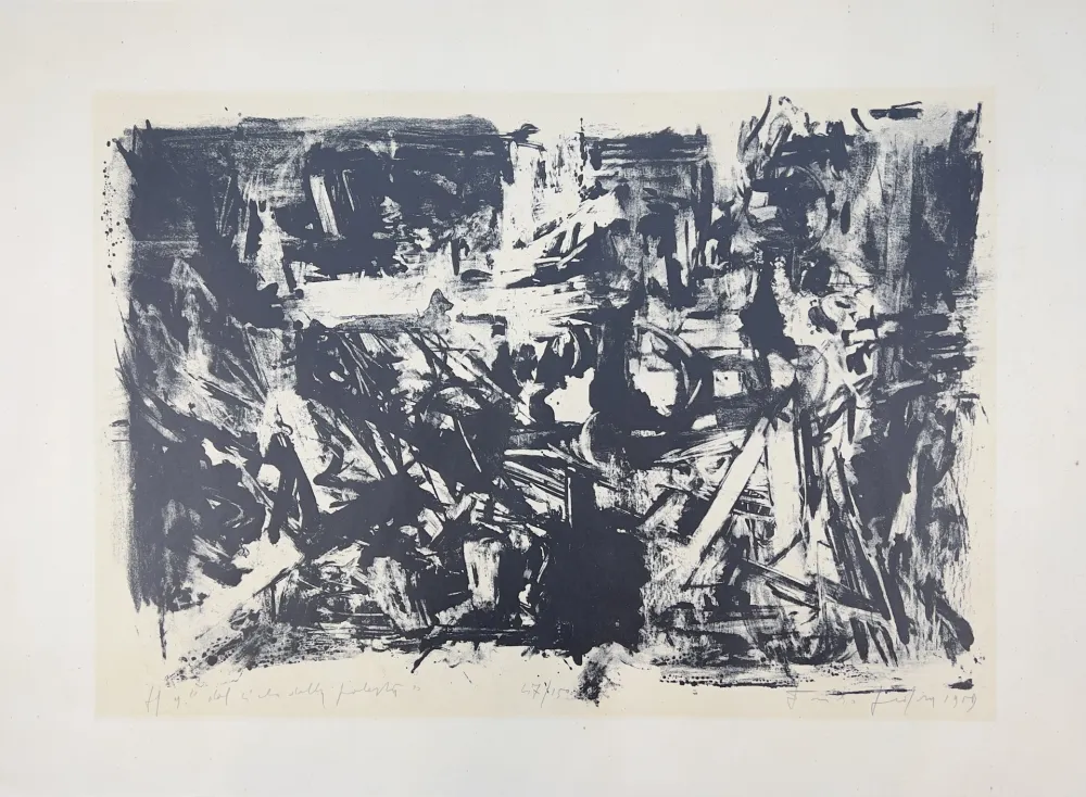 Литография Vedova - Dal ciclo della protesta - n. 9