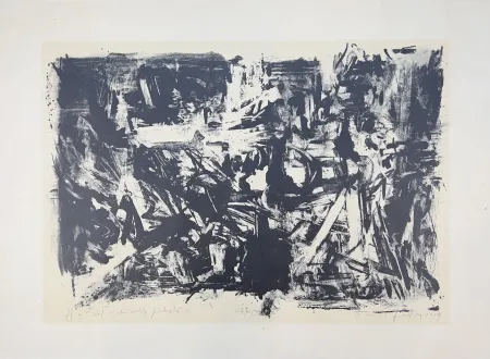 Литография Vedova - Dal ciclo della protesta - n. 9