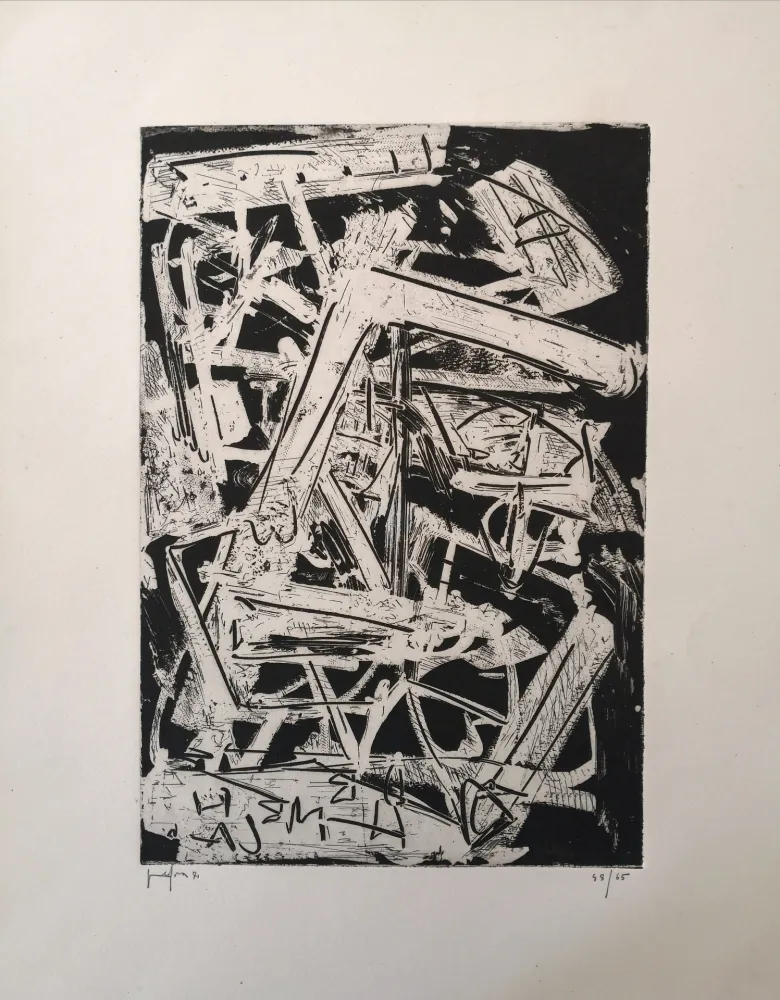 Офорт Vedova - De America V