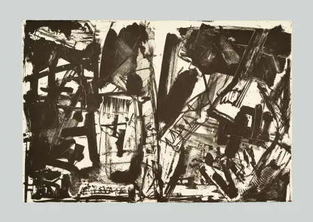 Литография Vedova - Scontro di situazioni