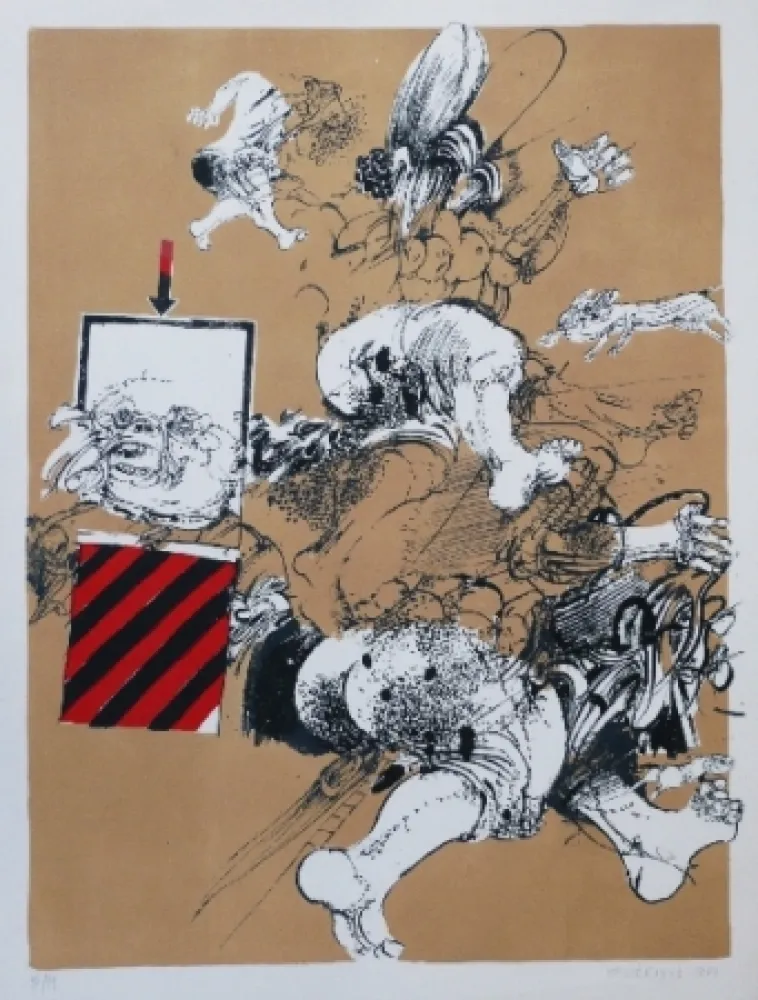 Литография Velickovic - FIGURE