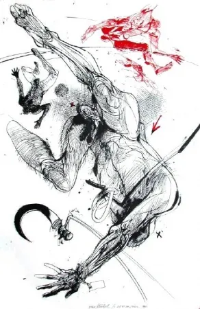 Литография Velickovic - La serpe