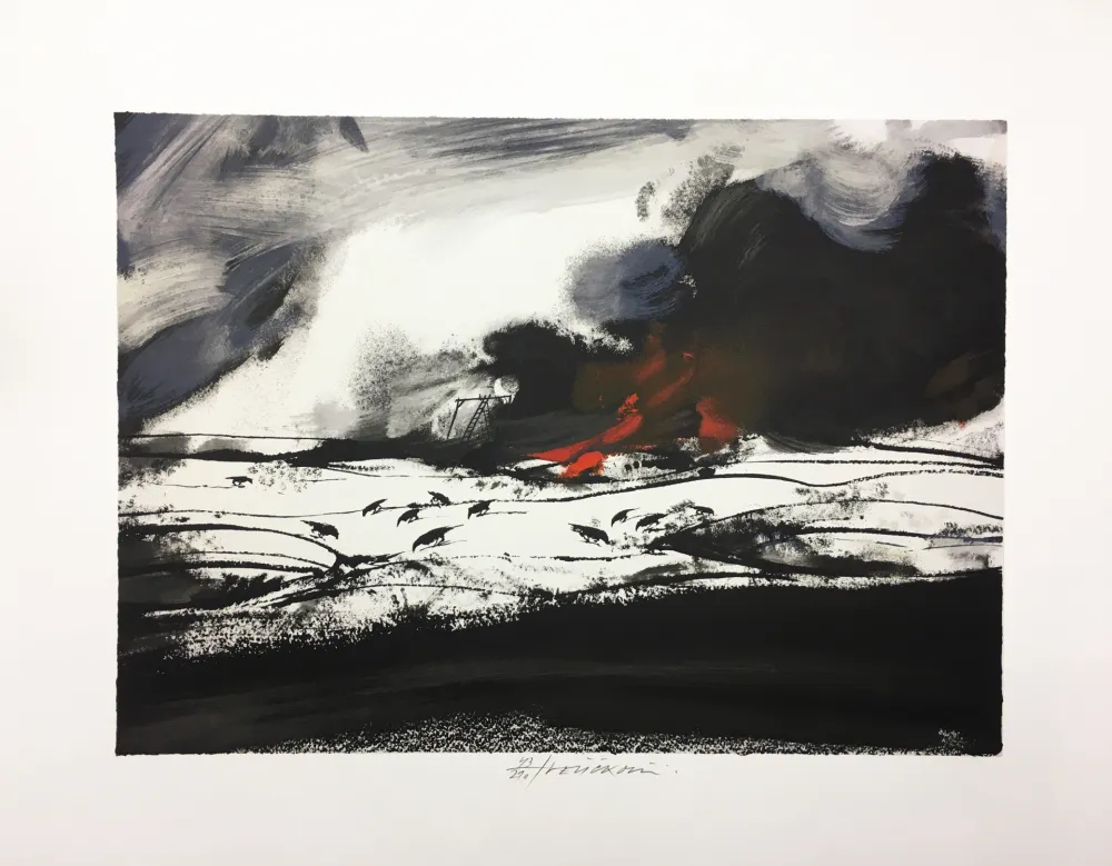 Литография Velickovic - LES CORBEAUX (D'après 