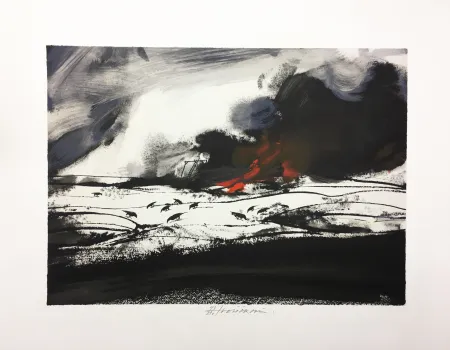 Литография Velickovic - LES CORBEAUX (D'après 