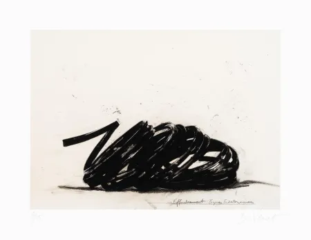 Литография Venet - Effondrement lignes indéterminées