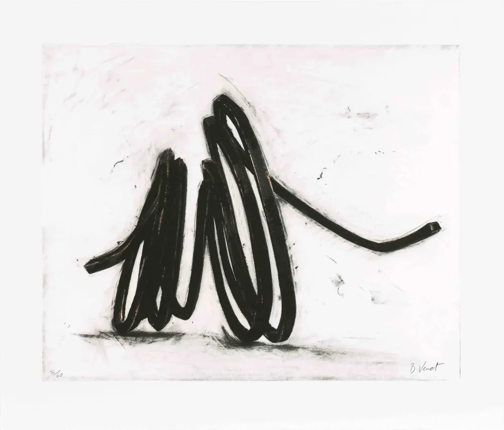 Офорт Venet - Indeterminate line I