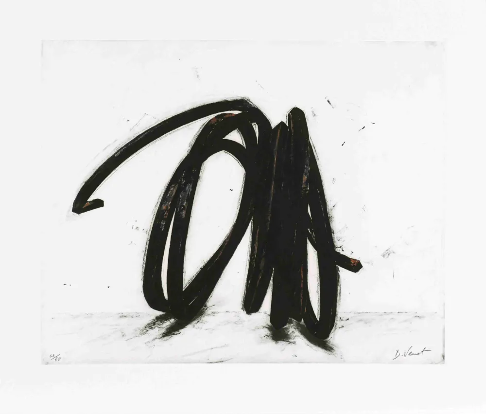 Офорт Venet - Indeterminate line II