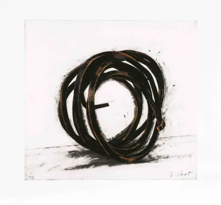 Офорт Venet - Indeterminate Line III