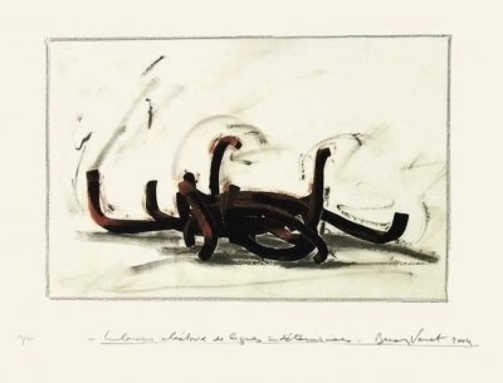 Сериграфия Venet -  Indeterminate Lines