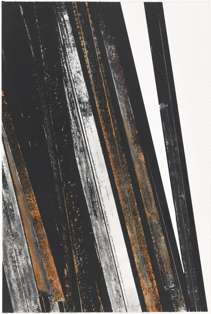 Сериграфия Venet - Untitled II (Lignes droites)