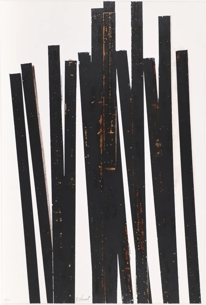 Сериграфия Venet - Untitled VI (Lignes droites)