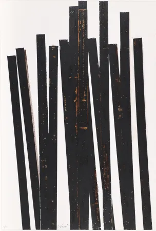 Сериграфия Venet - Untitled VI (Lignes droites)