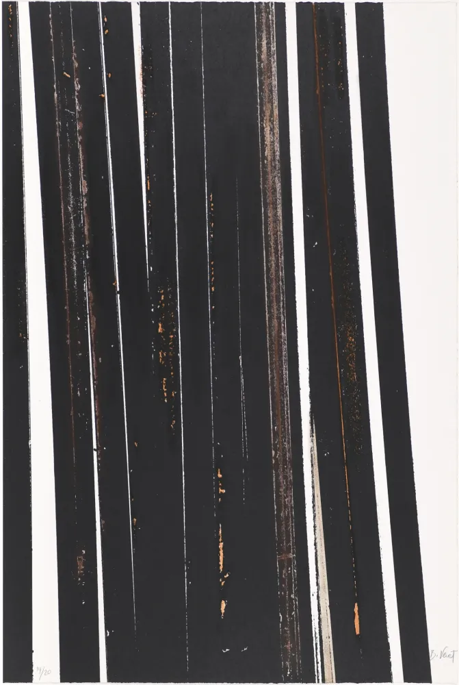 Сериграфия Venet - Untitled X (Lignes droites)