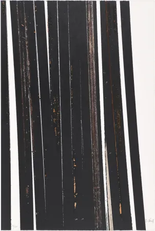 Сериграфия Venet - Untitled X (Lignes droites)
