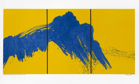 Сериграфия Verdier - Montagne Sainte-Victoire, depuis le plateau de Bibémus, un jour d'été