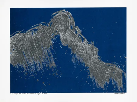 Сериграфия Verdier - Montagne Sainte-Victoire, des Venturiers au Cengle, la nuit