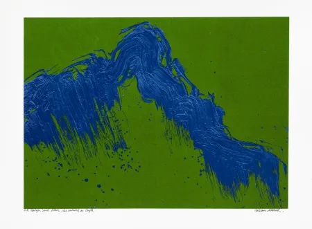 Сериграфия Verdier - Montagne Sainte-Victoire, des Venturiers au Cengle un jour d'été