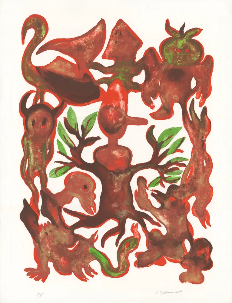 Литография Verschaere - La Géographie du Totem