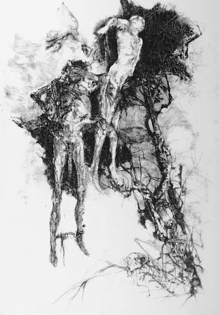 Офорт Vespignani - Ballata degli impiccati