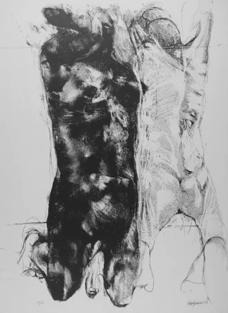 Литография Vespignani - Due figure