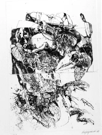 Офорт Vespignani - Rifiuti