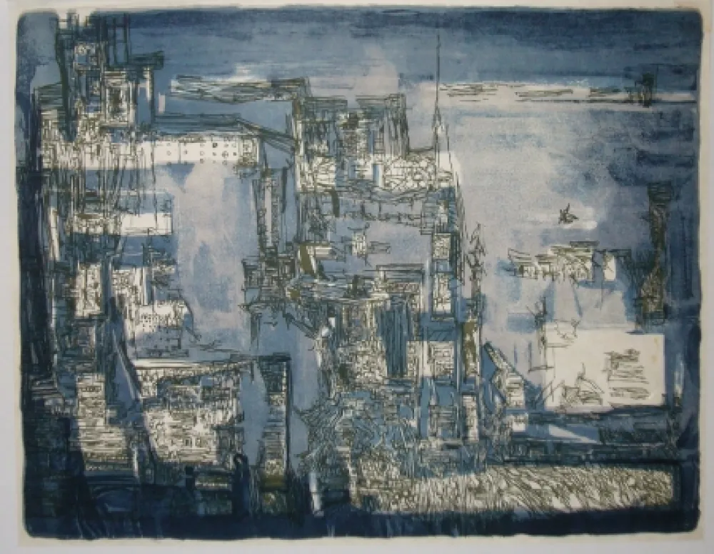 Литография Vieira Da Silva - Atlantide